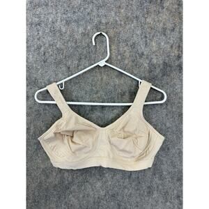 Playtex Wirefree Bra 18Hour 474C Cotton Stretch Ultimate Lift Support 36DD Beige